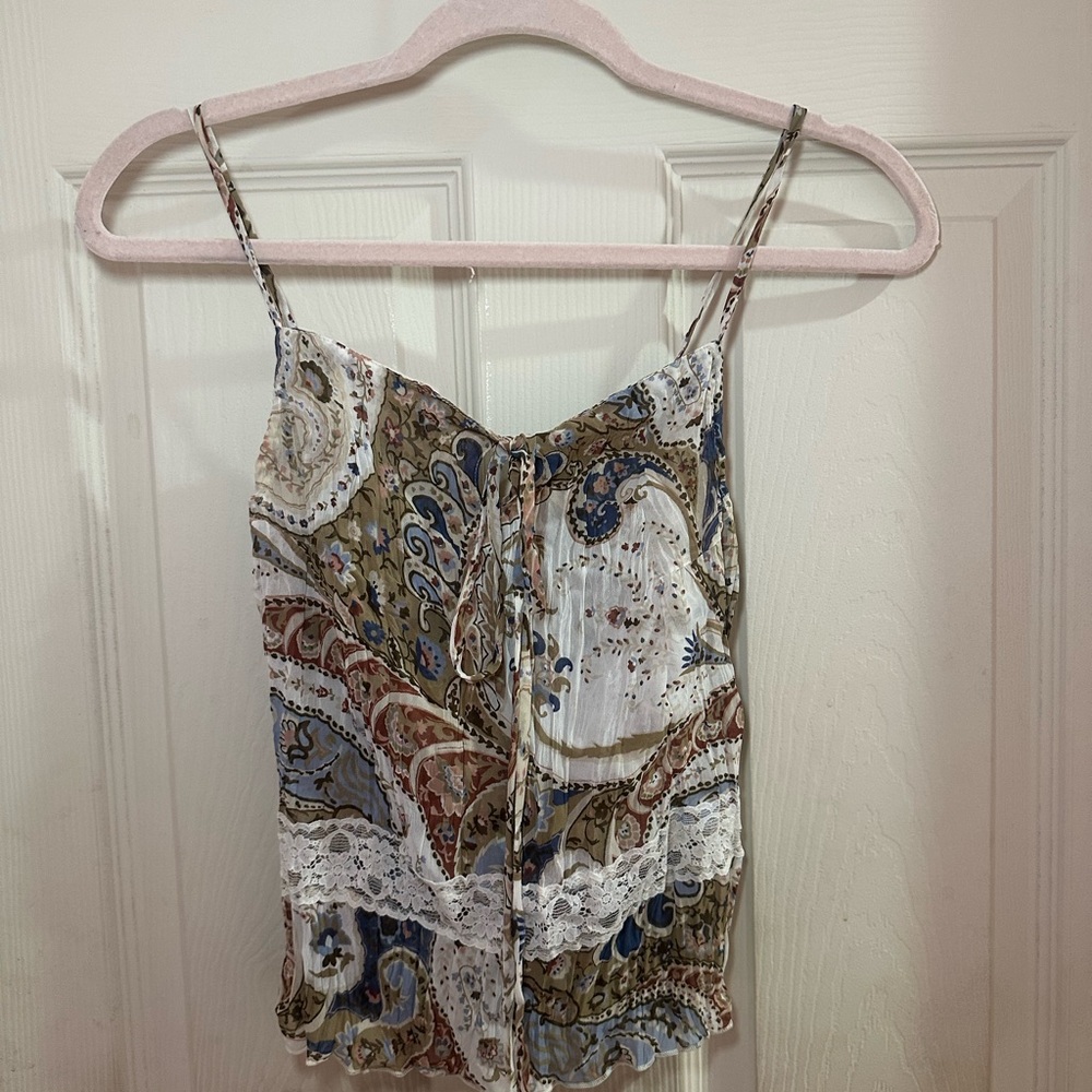 Paisley Spaghetti Strap Top
